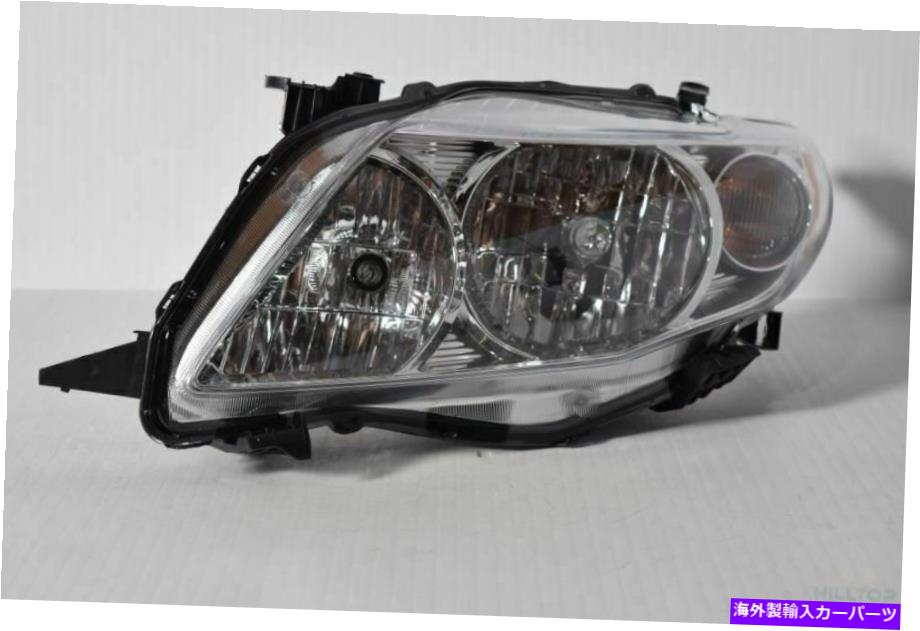 USヘッドライト ドライバーの左ヘッドライトがブラックトリムのフィット09-10 Corolla 589926 Driver Left Headlight Without Black Trim Fits 09-10 COROLLA 589926【並行輸入品】