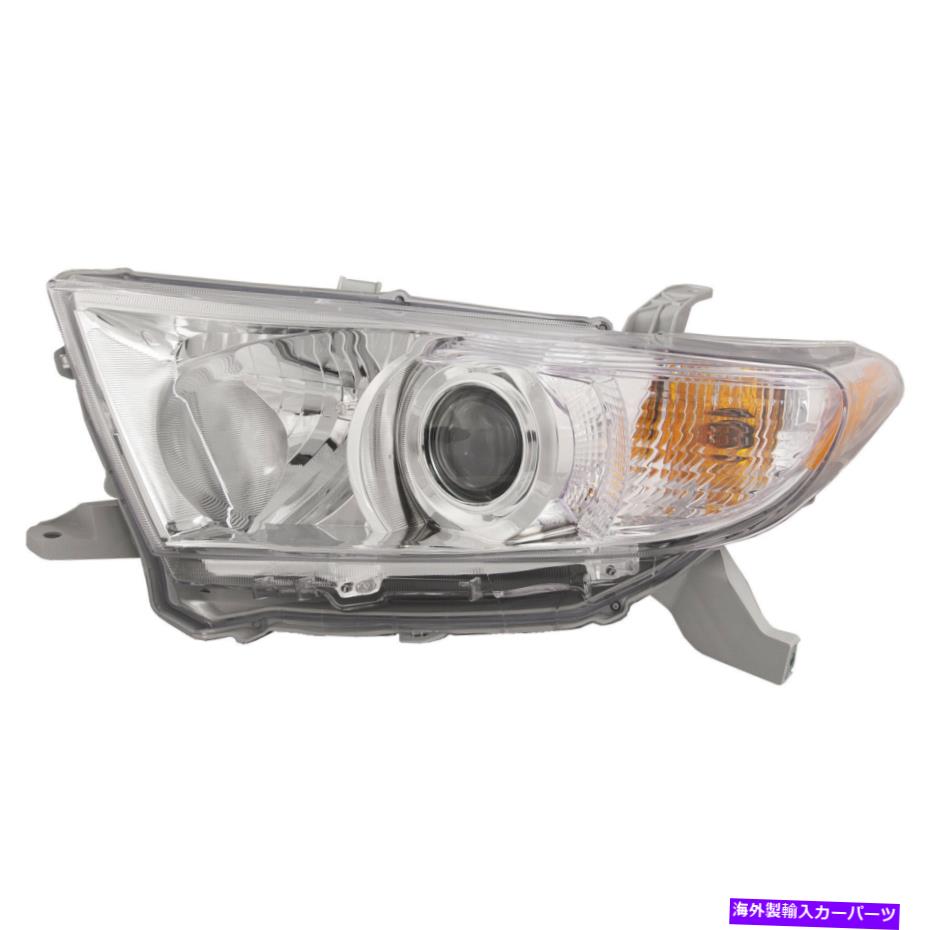 USヘッドライト ヘッドライト（アメリカ製造品）ドライバー左アセンブリフィット2011-2013トヨタハイランダー Headlight (USA BUILT) Driver Left Assembly Fits 2011-2013 Toyota Highlander【並行輸入品】
