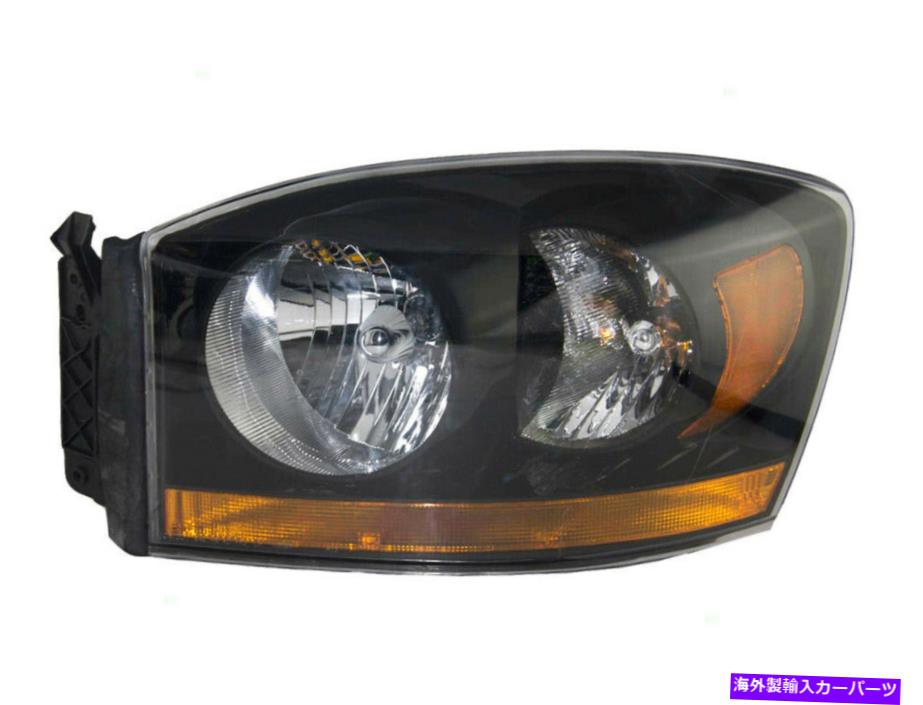 USヘッドライト Headlight 2006 06 RAM PU 1500 New Style Black Driver Left LHサイド55372815AB For Headlight 2006 06 Ram PU 1500 New Style Black Driver Left LH Side 55372815AB【並行輸入品】