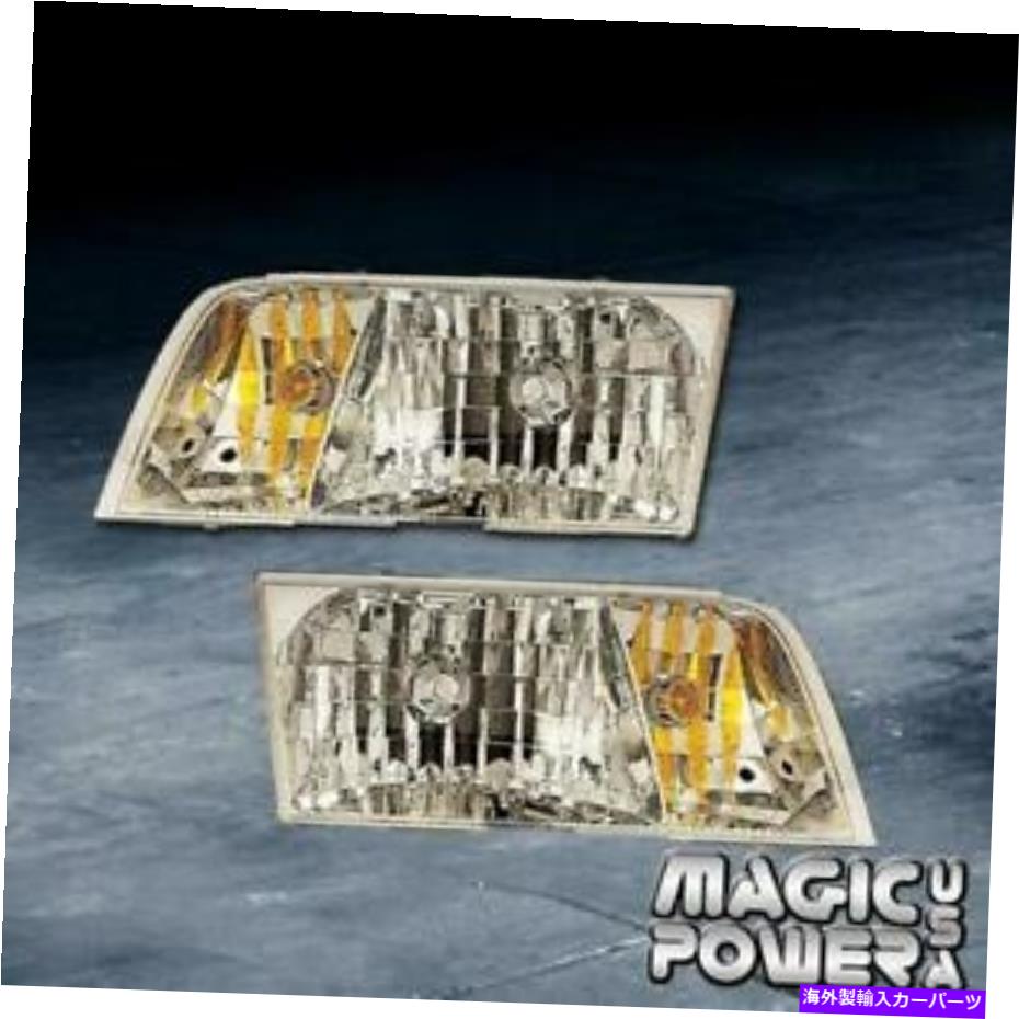 USヘッドライト 1998-2011フォードクラウンビクトリアのための新しいペア左右ヘッドライト NEW Pair Left & Right Headlights For 1998-2011 FORD CROWN VICTORIA with Bulbs【並行輸入品】