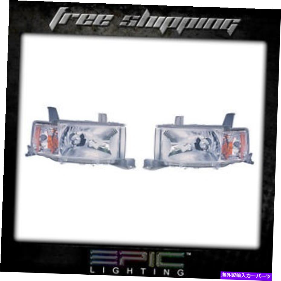 USヘッドライト フィット2004-06 SCION XBヘッドライトヘッドランプペア左右セット Fits 2004-06 Scion xB Headlight Headlamp Pair Left right set【並行輸入品】