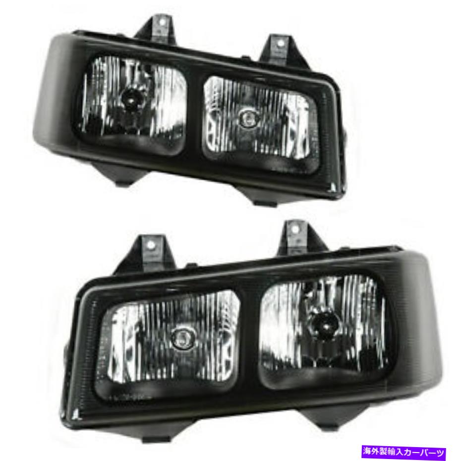 USヘッドライト ヘッドライトカーバ左右のペアFITS 2003-2020 GMC van Express / Savana Headlights CAPA Left Right Pair Fits 2003-2020 GMC Van Express / Savana【並行輸入品】