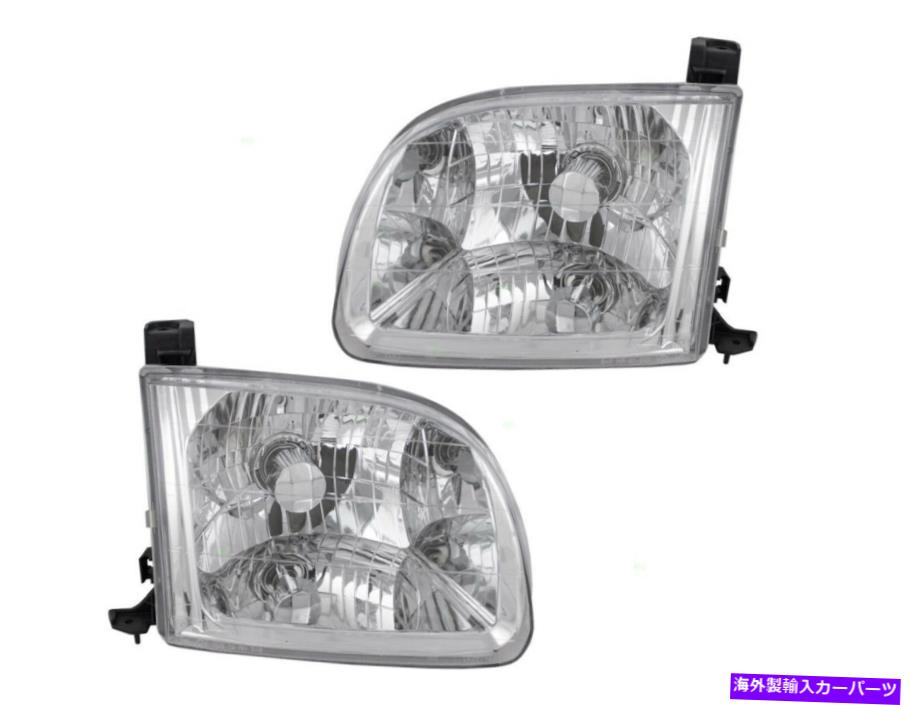 USヘッドライト ヘッドライト00 01 02 03 04 Tundra Access Cab旅客+ドライバー左 For Headlight 00 01 02 03 04 Tundra Access Cab Passenger Right + Driver Left【並行輸入品】