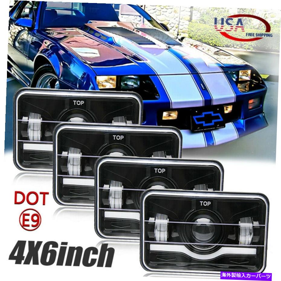 USヘッドライト 4pc 4x6 \