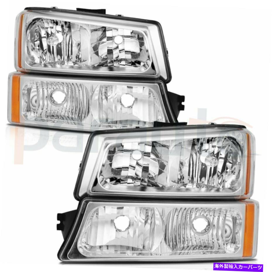 USヘッドライト 2003-2006のヘッドライトアセンブリChevrolet Silverado 1500 Chrome Lamplesが交換 Headlights Assembly For 2003-2006 Chevrolet Silverado 1500 Chrome Lamps Replace【並行輸入品】
