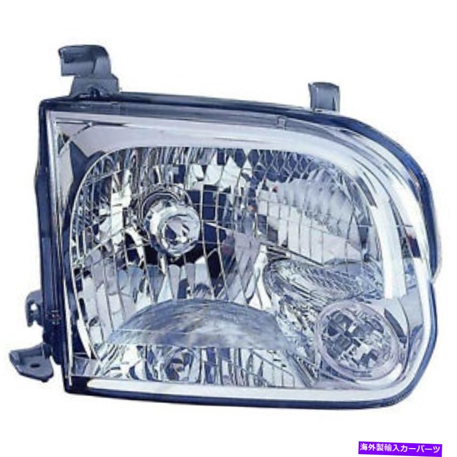 USヘッドライト ヘッドライト（ダブルキャブ）カーパ右乗客はツンドラ05-06 / Sequoia 05-07 Headlight (Double Cab) CAPA Right Passenger Fits Tundra 05-06/Sequoia 05-07【並行輸入品】