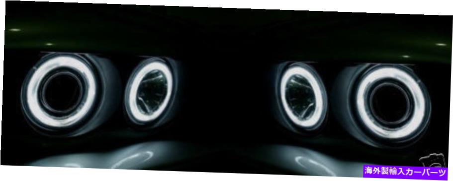 USヘッドライト DOT承認済みのAngel Eye Halo Xenon HID Headlights 1974-1975 Fiat 124 DOT Approved Angel Eye Halo Xenon HID Look Headlights For 1974-1975 Fiat 124【並行輸入品】