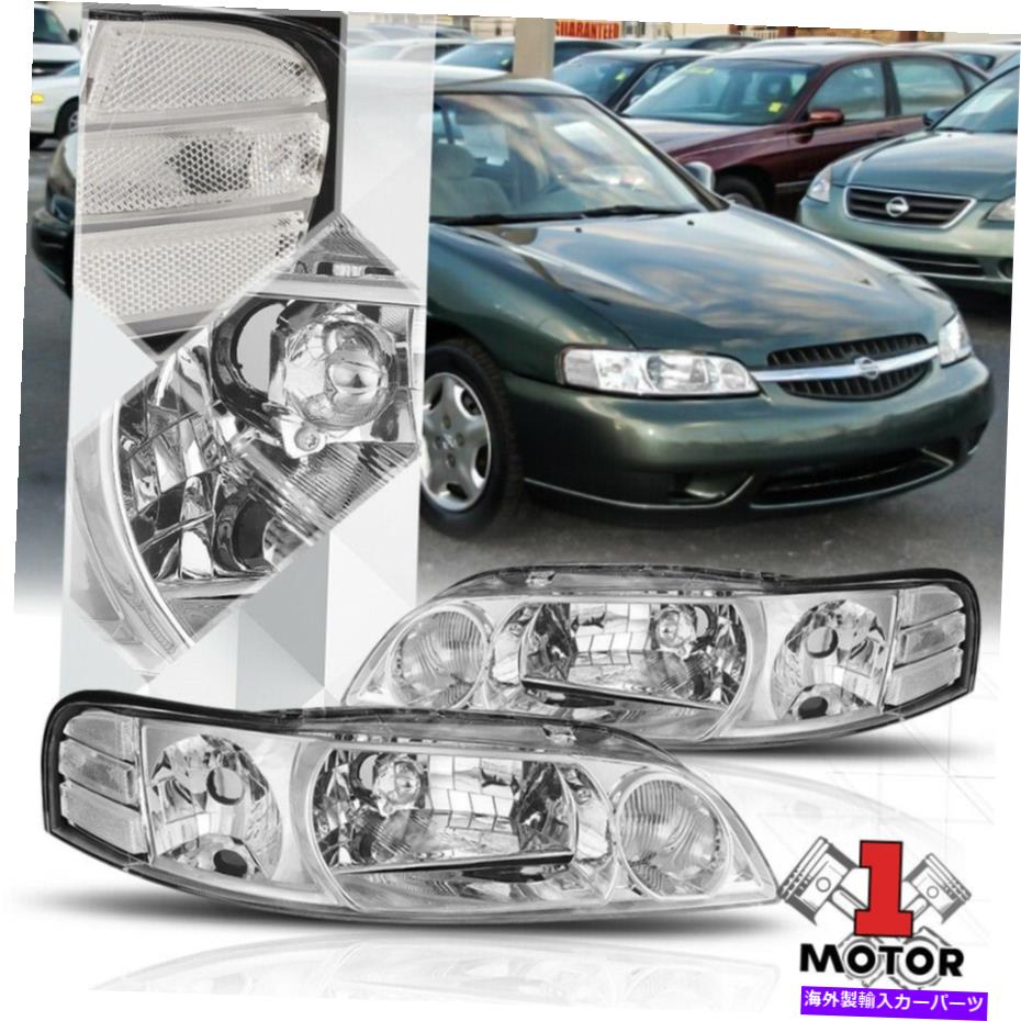 USヘッドライト クロームハウジングヘッドライトクリアターンシグナルリフレクタ00-01日産アルティマ Chrome Housing Headlight Clear Turn Signal Reflector for 00-01 Nissan Altima【並行輸入品】 35,688円