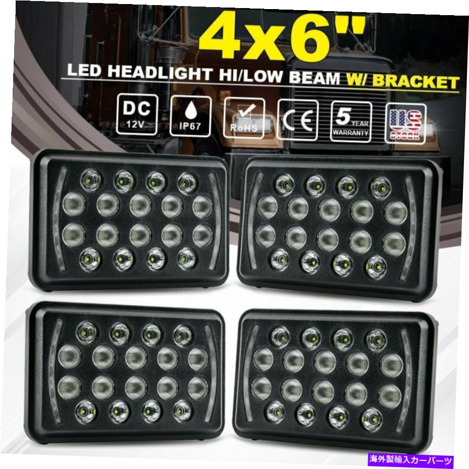 USヘッドライト FreightLiner Fld120 112 FLDのための4ピース4x6 \