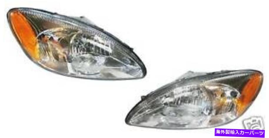 USヘッドライト New 2000 - 2006フォードティーー座ヘッドライトLHドライバー＆RH乗客ランプセットヘッドランプ NEW 2000 - 2006 FORD Taurus HEADLIGHT LH Driver & RH Passenger Lamp Set Headlamp【並行輸入品】