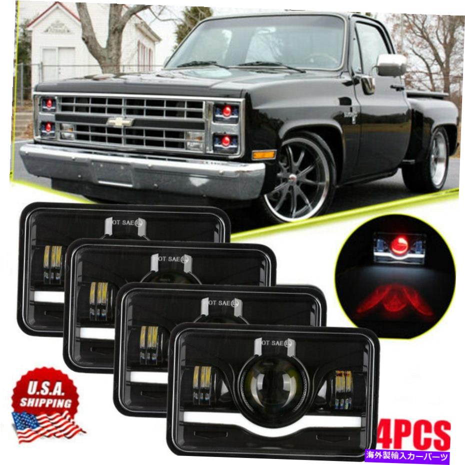 USヘッドライト Chevrolet Camaro 82-92のための4ピース4x6 \