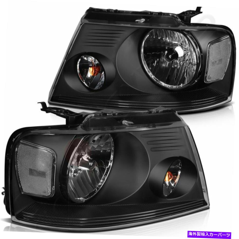 USヘッドライト 2004-2008 Ford F-150 / 2006-2008 Lincoln Mark Ltヘッドランプペアセットのヘッドライト Headlights For 2004-2008 Ford F-150/2006-2008 Lincoln Mark LT Headlamps Pair Set【並行輸入品】