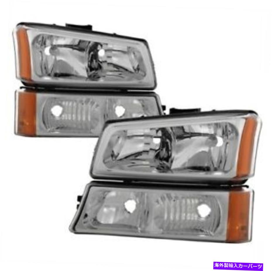 USヘッドライト Spyder 5064912水晶ヘッドライト/バンパーライト07 Silverado 1500 HDクラシック Spyder 5064912 Crystal Headlights/Bumper Lights For 07 Silverado 1500 HD Classic【並行輸入品】