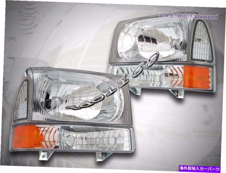 USヘッドライト 1999-2005フォードエクスカーション/ F-250 / F-350スーパーデューティクリスタルヘッドライト+コーナー+バンパー 1999-2005 FORD EXCURSION/F-250/F-350 SUPER DUTY CRYSTAL HEADLIGHTS+CORNER+BUMPER【並行輸入品】 35,688円