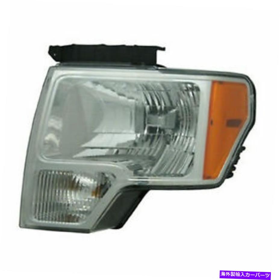 USヘッドライト ドライバー側左LHヘッドランプW /アルミ製ベゼルFITS 2009フォードピックアップF-150 Driver Side Left LH Headlamp W/Aluminum Bezel fits 2009 Ford Pickup F-150【並行輸入品】
