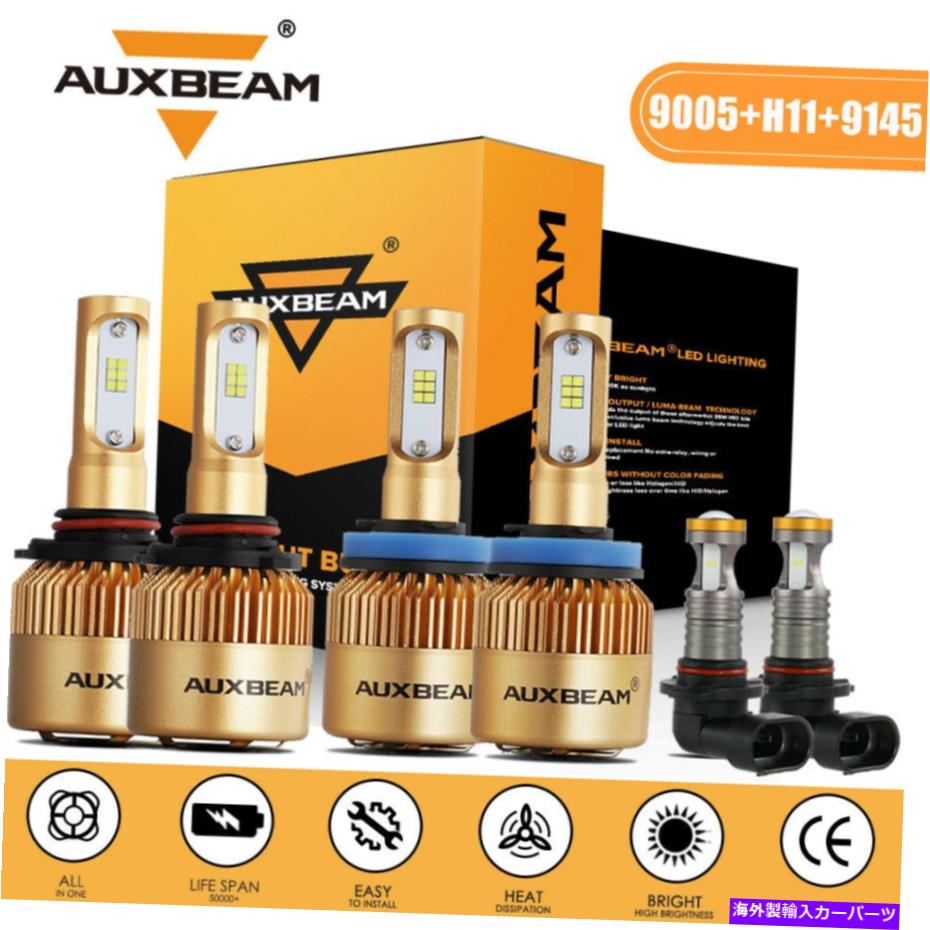 USヘッドライト 2009-2011 2011 2012 Dodge RAM 1500 2500 3500のための6倍9005 H11 9145 LEDのヘッドライトの電球 6x 9005 H11 9145 LED Headlight Bulbs For 2009-2011 2012 Dodge Ram 1500 2500 3500【並行輸入品】