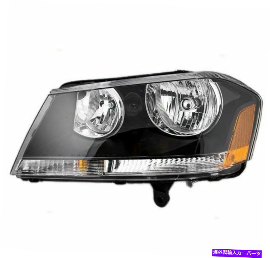 USヘッドライト ドライバー左ヘッドライトブラックアクセントヘッドランプフィット08-14 Avenger 1168346 Driver Left Headlight Black Accent Headlamps Fits 08-14 AVENGER 1168346【並行輸入品】