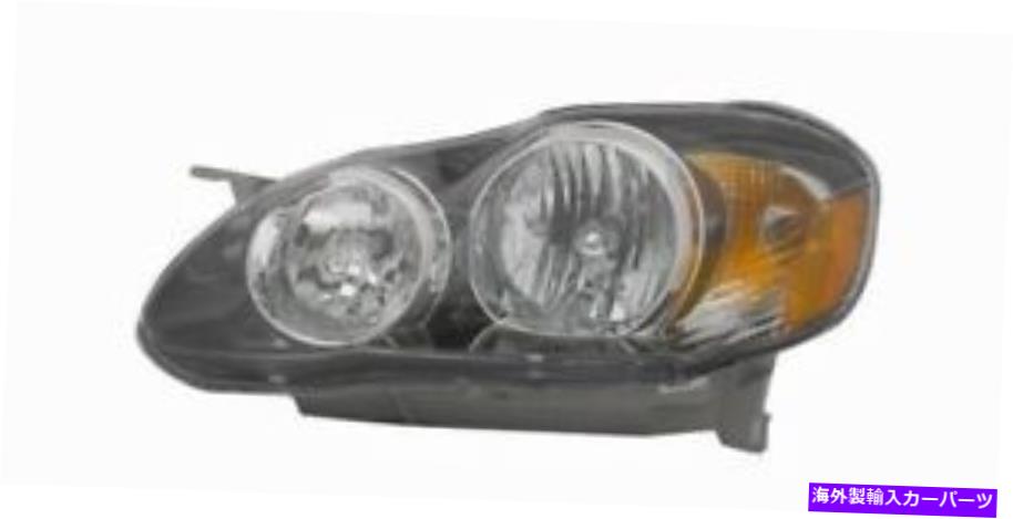 USヘッドライト 2005年から2008年トヨタカローラ運転側のヘッドライトヘッドライトランプLH For 2005-2008 Toyota Corolla Driver Side Headlight Head Light Lamp LH【並行輸入品】