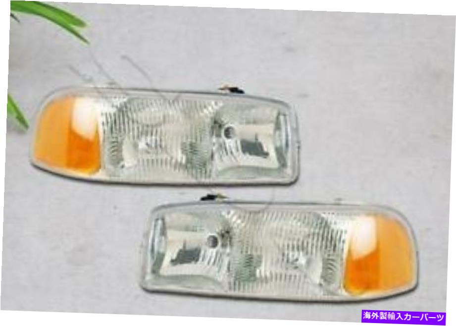 USヘッドライト 1999 - 2007年GMC Sierra 1500 2500 / 2001-2007 3500の交換ヘッドライトペア For 1999-2007 GMC Sierra 1500 2500 / 2001-2007 3500 Replacement Headlights Pair【並行輸入品】