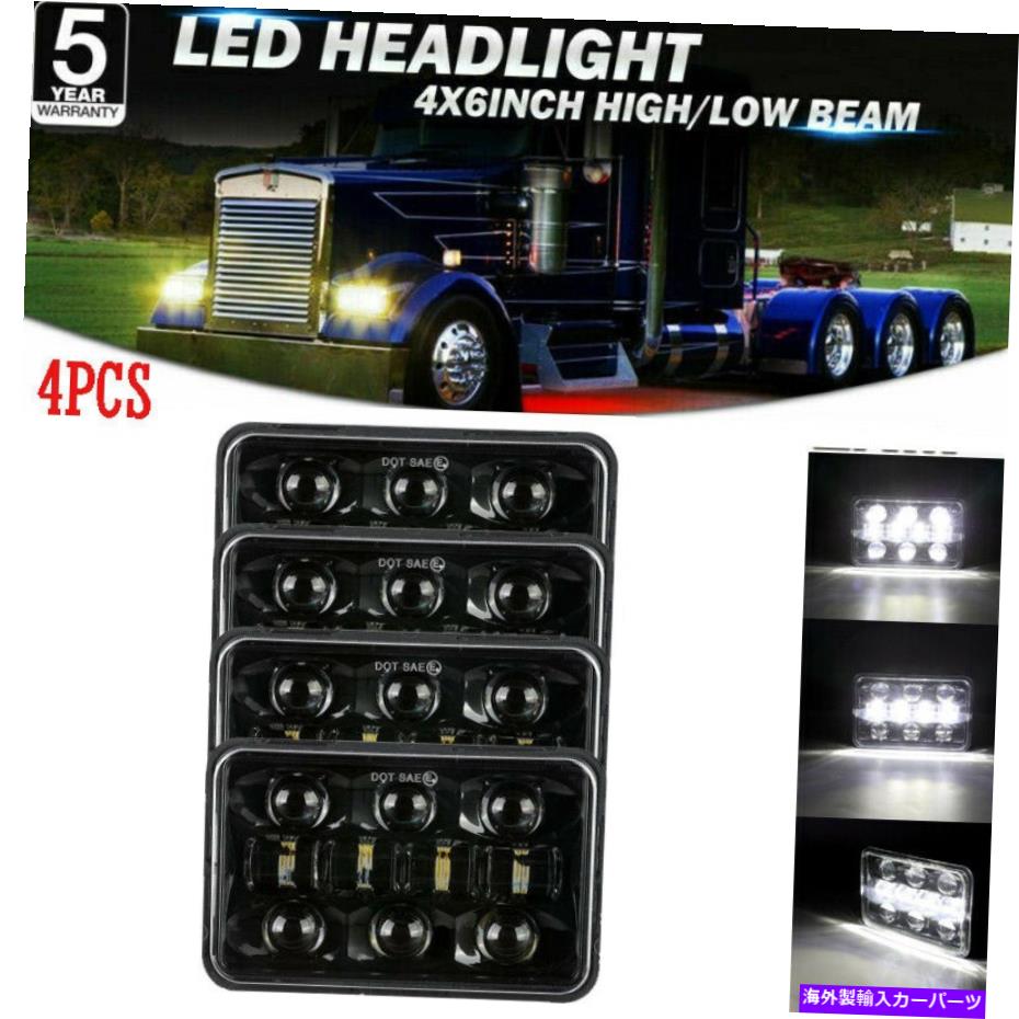 USヘッドライト 4ピース4×6ドット承認135W LEDヘッドライトFor Kenworth T400 T600 T800 W900L W900B 4pcs 4x6 DOT APPROVED 135W LED HEADLIGHT for Kenworth T400 T600 T800 W900L W900B【並行輸入品】