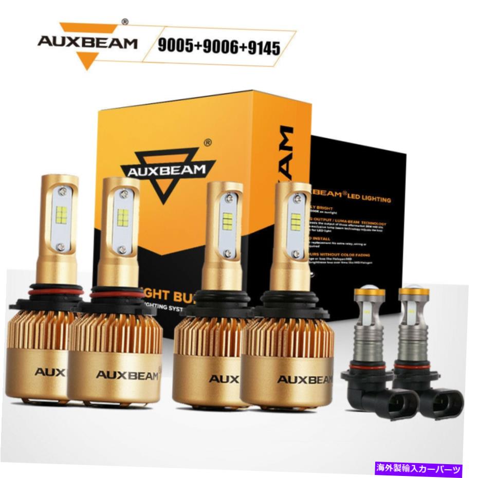USヘッドライト AuxbeamヘッドライトHi-Lo Beam +フォグランプLEDのLED電球はトヨタ4Runner 2003-2005 AUXBEAM Headlight Hi-Lo Beam + Fog Light LED Bulbs For Toyota 4Runner 2003-2005【並行輸入品】