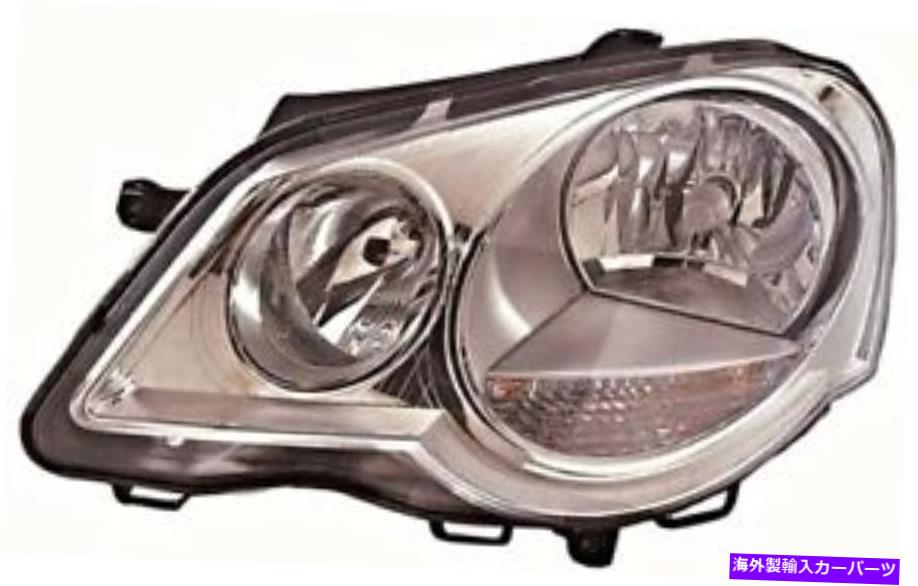 USヘッドライト VW Polo MK5 2005-2008電気ヘッドライトフロントランプ旅客サイドRH VW Polo MK5 2005-2008 Electric Headlight Front Lamp Passenger Side RIGHT RH【並行輸入品】