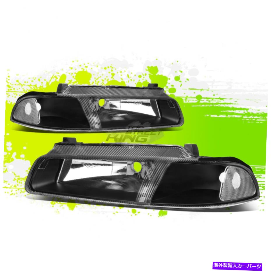 USヘッドライト Cirrus Stratus Breeze 95-00黒クリアペアのための工場スタイルのハロゲンヘッドライト Factory Style Halogen Headlight for Cirrus Stratus Breeze 95-00 Black Clear Pair【並行輸入品】 35,688円