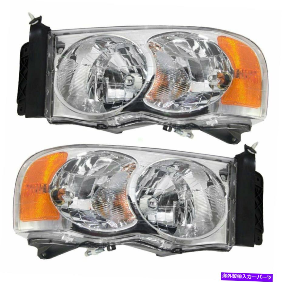 USヘッドライト Headlights Headlamps for 02 - 05 RAM 1500 2500 3500ドライバ旅客ペアセット Headlights Headlamps for 02 - 05 Ram 1500 2500 3500 Driver Passenger Pair Set【並行輸入品】