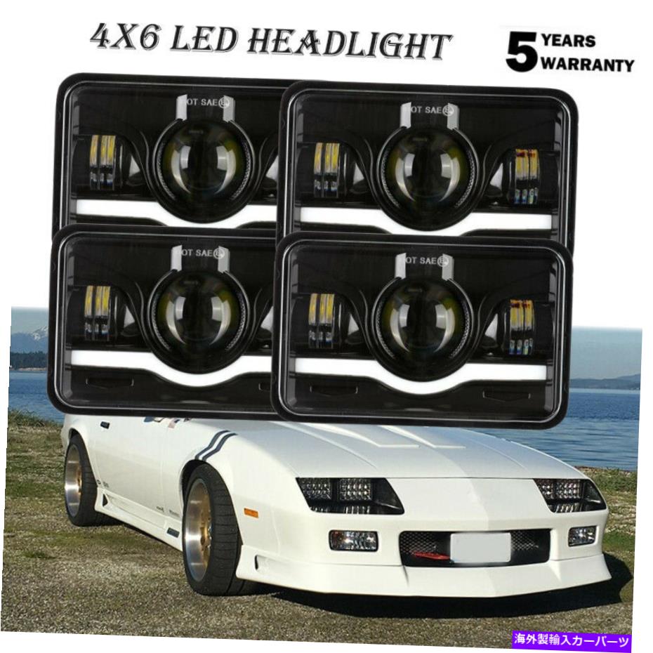 thumbnail image 2 of 4x6 Inch LED Headlights Sealed Beam Hi/Lo/DRL - For Freightliner FLD120/112 (Pair) 2 of 6