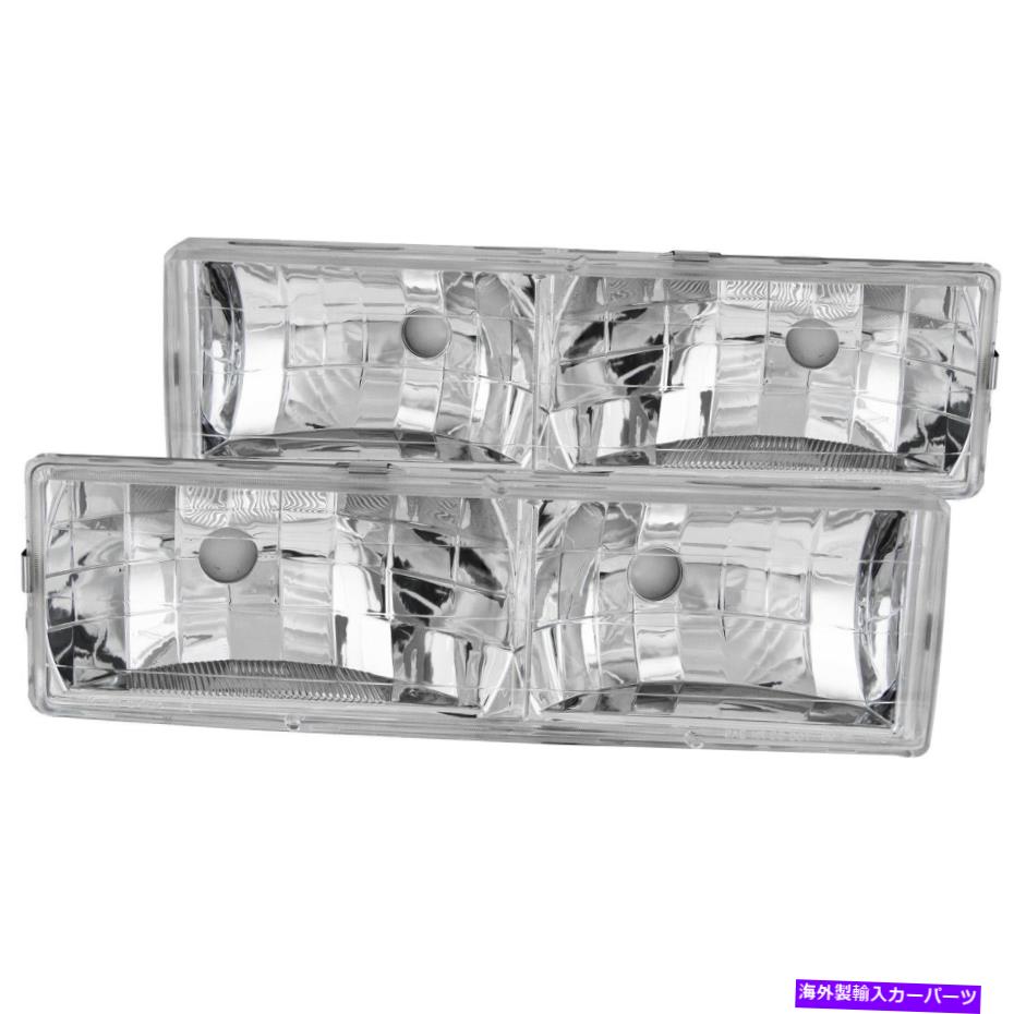 USヘッドライト Anzo USA 111136クリスタルヘッドライトセット Anzo USA 111136 Crystal Headlight Set【並行輸入品】