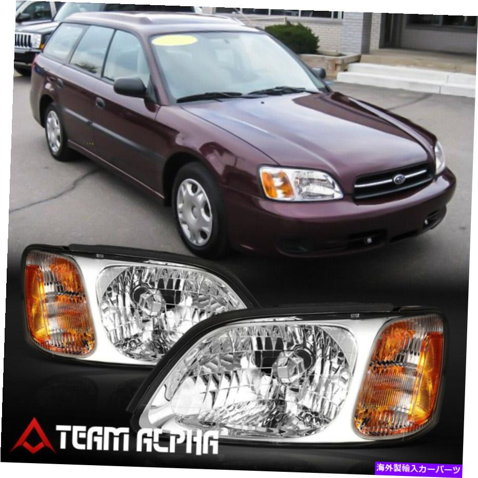 USヘッドライト フィット2000-2006 Baja /レガシーL /ブライトン[Chrome / Clear]アンバーコーナーヘッドライトランプ Fits 2000-2006 Baja/Legacy L/Brighton [Chrome/Clear] Amber Corner Headlight Lamp【並行輸入品】 35,688円