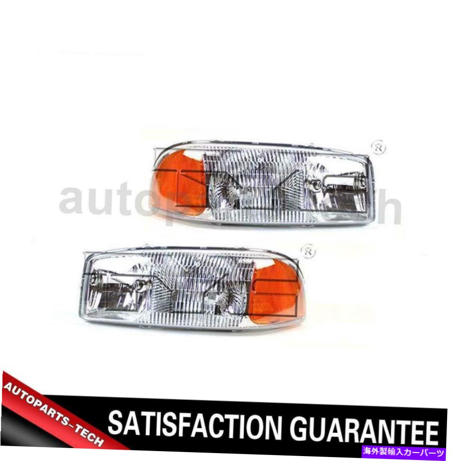 USヘッドライト GMC Sierra 1500 1999~2001のための2倍TYC左ヘッドライトアセンブリ 2x TYC Left Right Headlight Assembly For GMC Sierra 1500 1999~2001【並行輸入品】