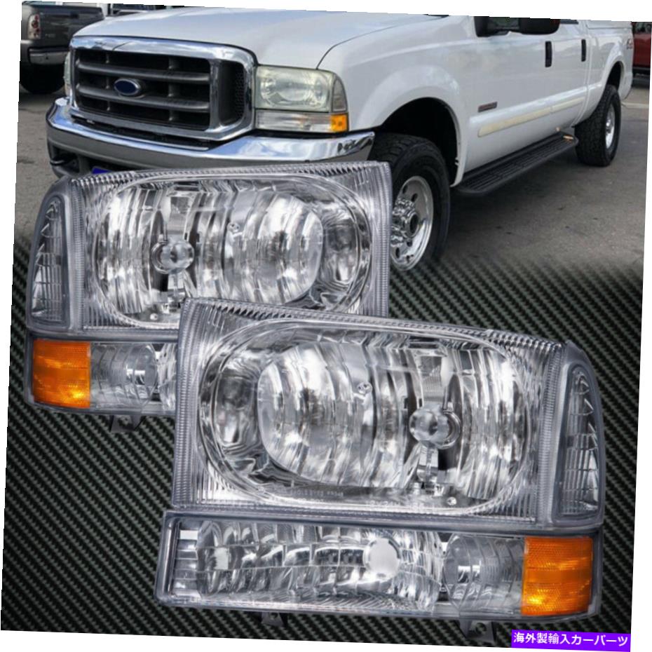 USヘッドライト ヘッドライトセットキセノンフィットFORD 1999-2004 F-250 F-350 F-450スーパーデューティエクスカーション Headlights Set Xenon Fits Ford 1999-2004 F-250 F-350 F-450 Super Duty Excursion【並行輸入品】