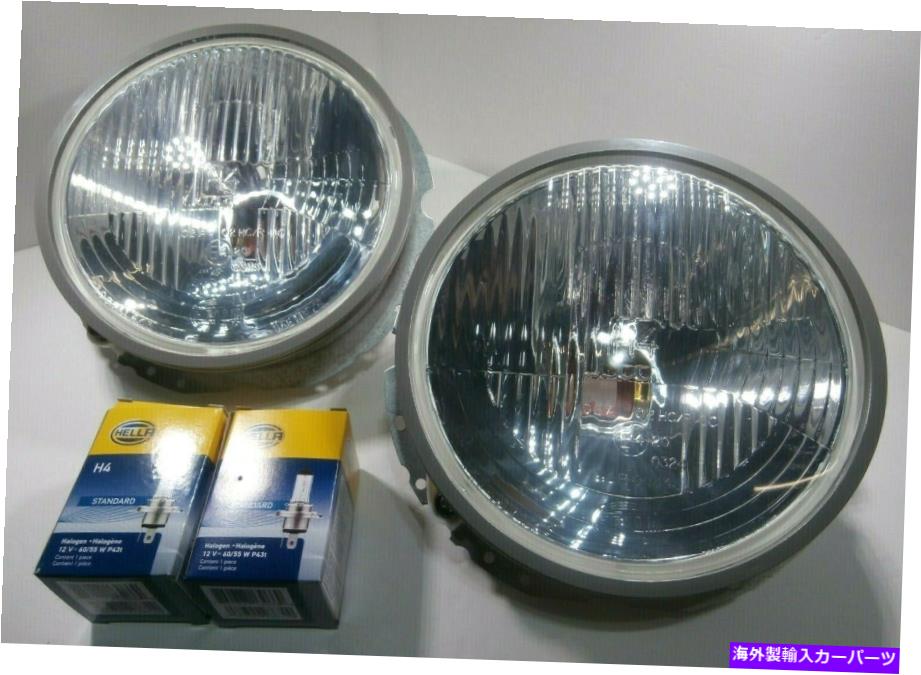 USヘッドライト 1967-1979 VWヘッドライトバケットアセンブリセット2 W / H4ハロゲン電球HELLA 1967-1979 VW HEADLIGHT BUCKET ASSEMBLY SET OF 2 W/ H4 HALOGEN BULB HELLA【並行輸入品】