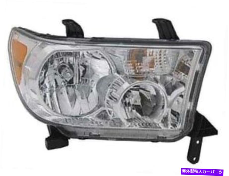 USヘッドライト フィット08 09 10 11 12 13トヨタセコイア旅客ヘッドライト新面 Fits 08 09 10 11 12 13 Toyota Sequoia Passenger Headlamp Headlight NEW Front【並行輸入品】
