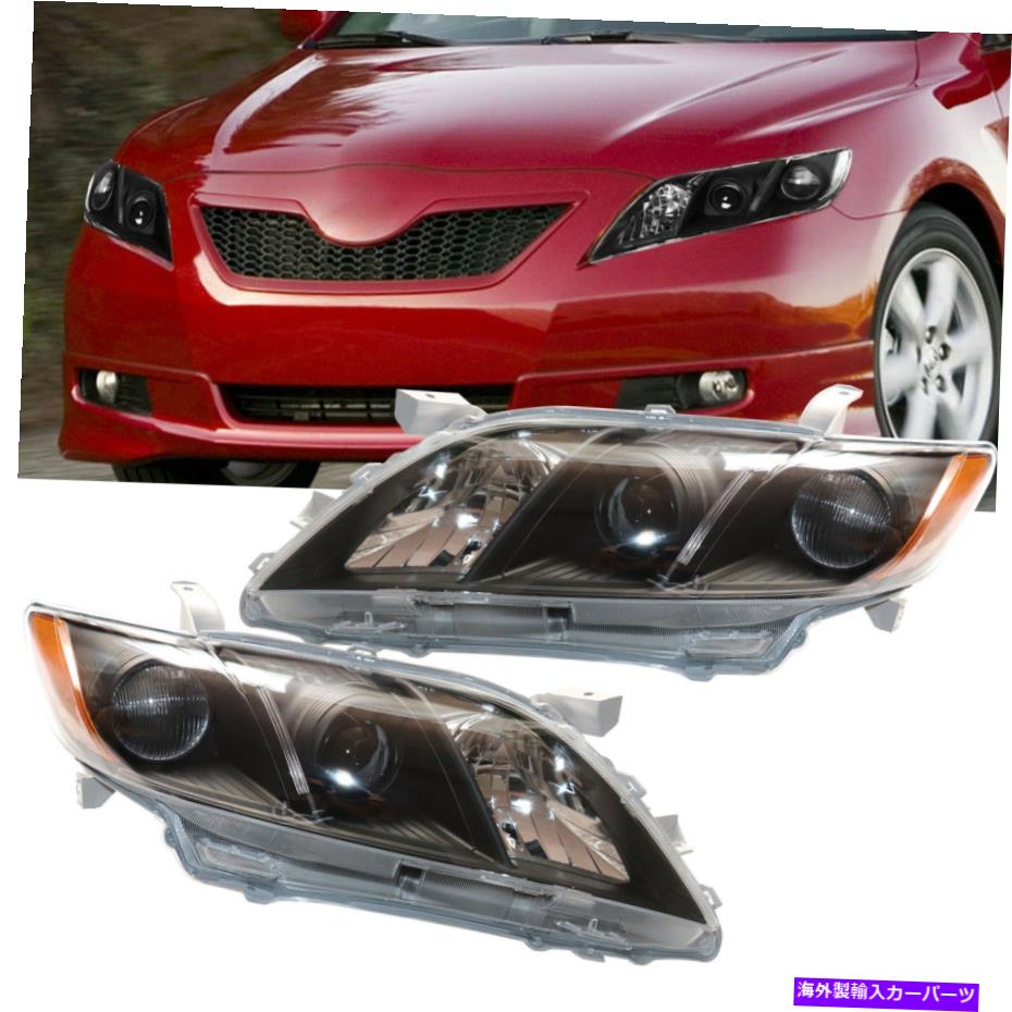 USヘッドライト 1ペアブラックプロジェクターヘッドライトヘッドランプLH + RH 2007 2008 2009 2009トヨタカムリ 1 Pair Black Projector Headlights Headlamp LH+RH for 2007 2008 2009 Toyota Camry【並行輸入品】 36,627円