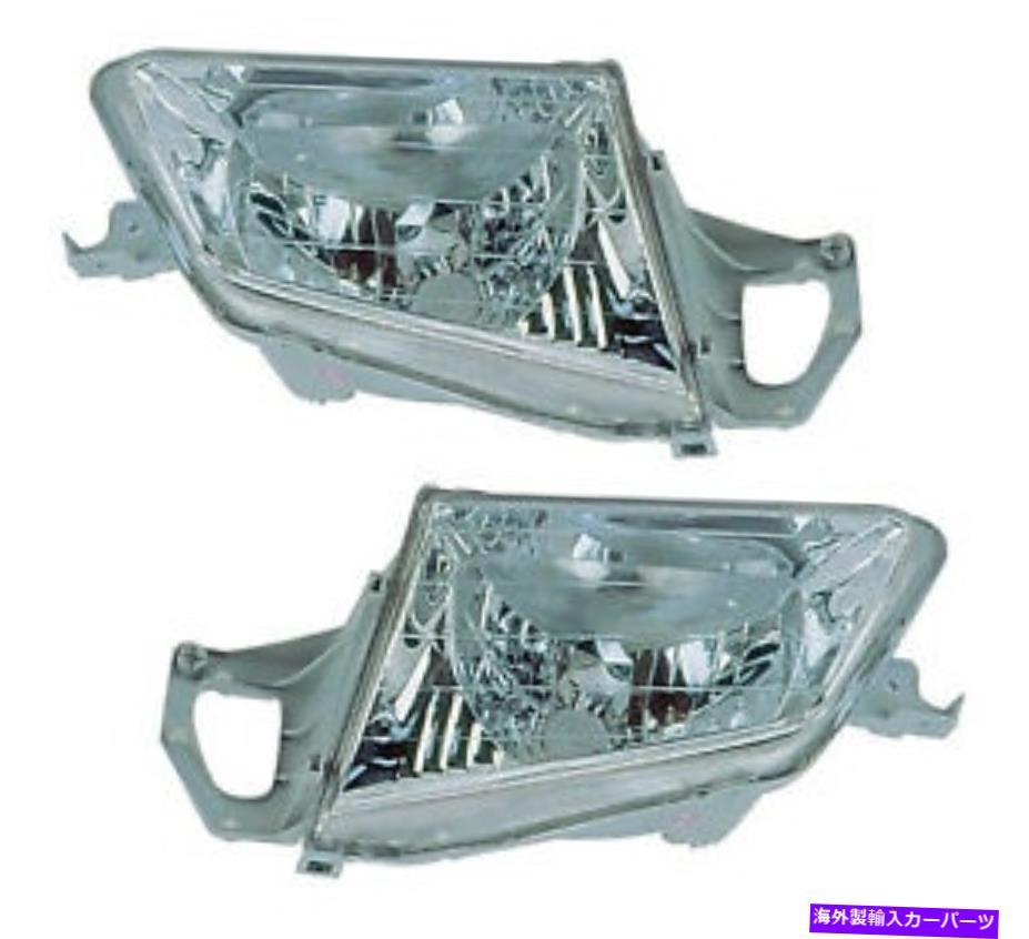 USヘッドライト 1999年の2000年マツダのProxegeヘッドライトペアセット For 1999 2000 Mazda Protege Headlights Pair Set【並行輸入品】