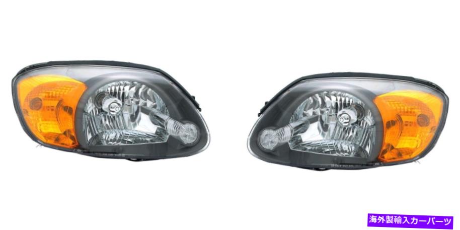 USヘッドライト 左右のヘッドライトがヒュンダイアクセント2003-2006に合います Left & Right Side Headlights Fits Hyundai Accent 2003-2006【並行輸入品】