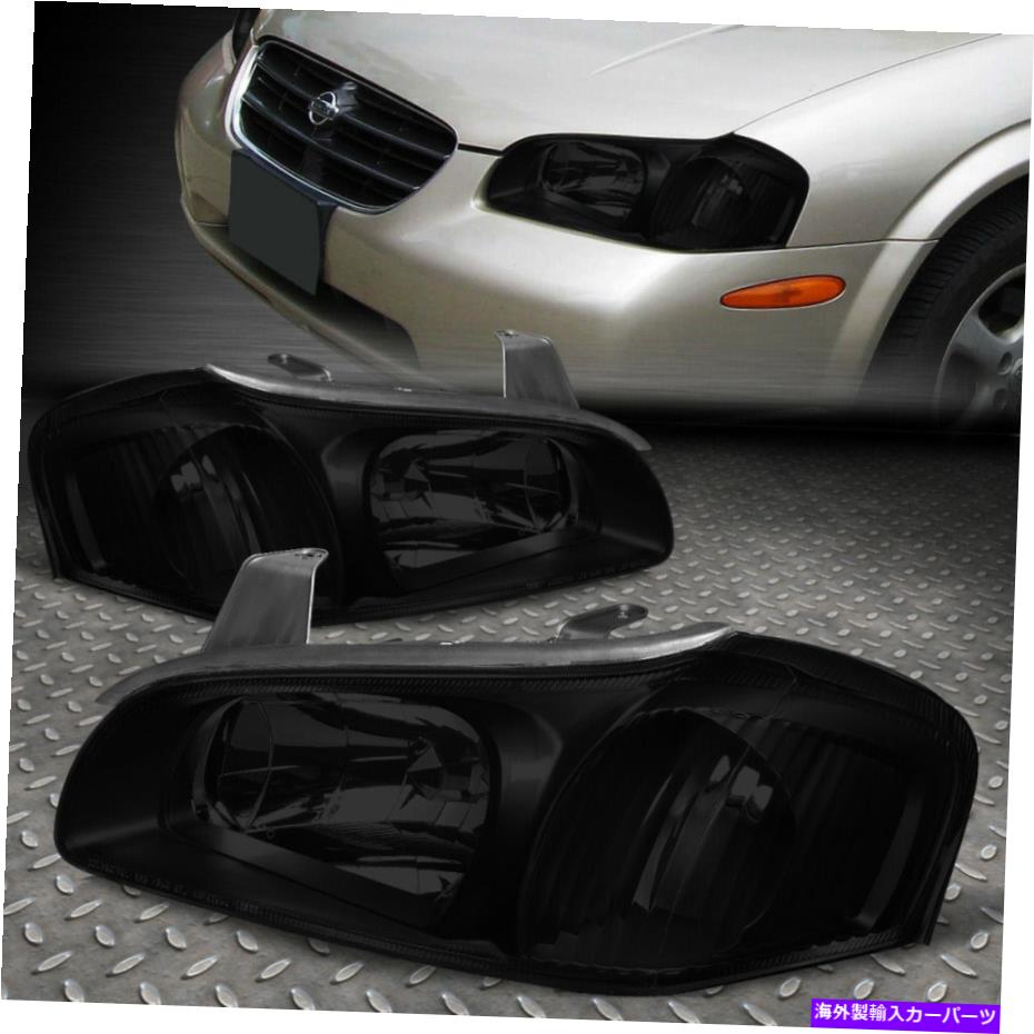 USヘッドライト 00-01日産マキシマスモークハウジングクリアコーナーヘッドライト交換用ランプ FOR 00-01 NISSAN MAXIMA SMOKED HOUSING CLEAR CORNER HEADLIGHT REPLACEMENT LAMPS【並行輸入品】