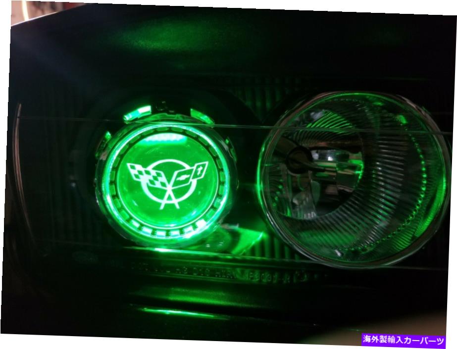 USヘッドライト シボレーコルベットC5 C6 C7 C8ヘッドライトプロジェクターレンズエッチングサービス Chevy Corvette C5 C6 C7 C8 Headlight Projector Lens Etching Service【並行輸入品】