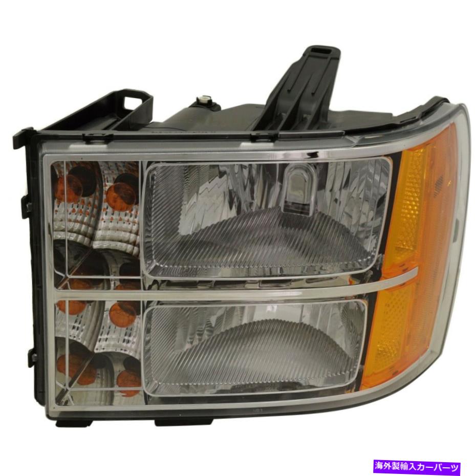 USヘッドライト 2007-2013 GMC Sierra 1500 2007-2014 Sierra 2500 HDドライバW / BULB Headlight For 2007-2013 GMC Sierra 1500 2007-2014 Sierra 2500 HD Driver w/ bulb【並行輸入品】