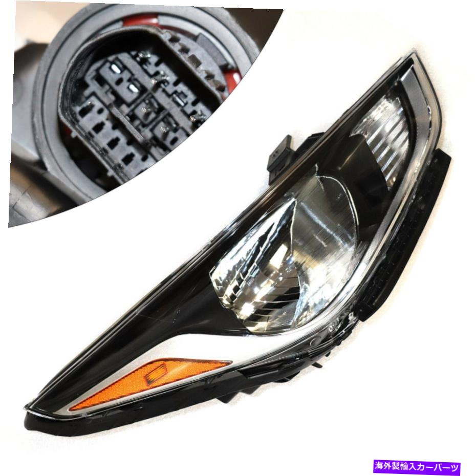 USヘッドライト 乗客の側（RH）のヘッドランプフィット2018-2020 Hyundaiアクセントクロームハウジング Passenger's Side (RH) Headlamp Fit For 2018-2020 Hyundai Accent Chrome Housing【並行輸入品】