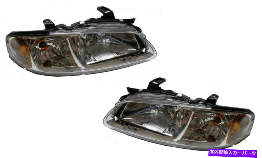 USヘッドライト 02 03セントラ、左右ヘッドライトヘッドランプランプライトクロムペアL + R For 02 03 Sentra, Left & Right Headlight Headlamp Lamp Light Chrome Pair L+R【並行輸入品】