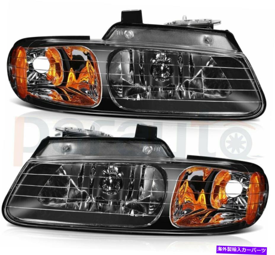 USヘッドライト Dodge Chrysler 1996-2000ヘッドライトアセンブリ左+右ペア Clear Headlamps For Dodge Chrysler 1996-2000 Headlights Assembly Left+Right Pair【並行輸入品】