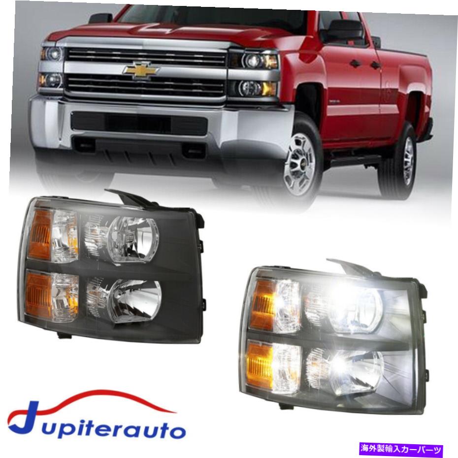 USヘッドライト 2007-2014 Chevy Silverado 1500 2500 HDのための運転手及び助手席側ヘッドライト Driver & Passenger Side Headlights For 2007-2014 Chevy Silverado 1500 2500 HD【並行輸入品】