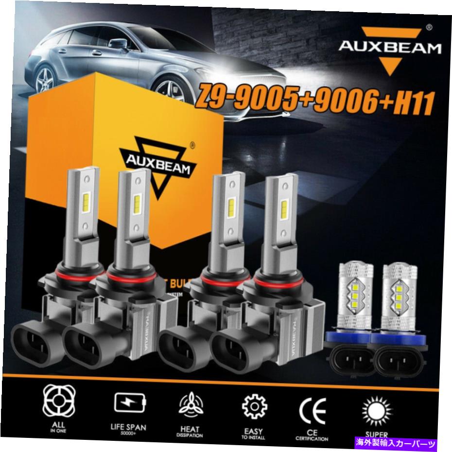 USヘッドライト Honda Civic 2006-2012 2013 2014 2015 LEDヘッドライトフォグランプ電球AuxBeam For Honda Civic 2006-2012 2013 2014 2015 LED Headlight Fog Light Bulbs AUXBEAM【並行輸入品】