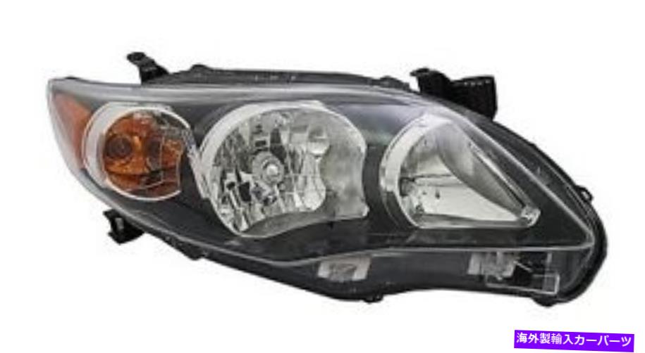 USヘッドライト 11 12 13トヨタカローラヘッドライト旅客新しい黒背景フロント 11 12 13 Toyota Corolla Headlight Passenger NEW Black Background Front【並行輸入品】