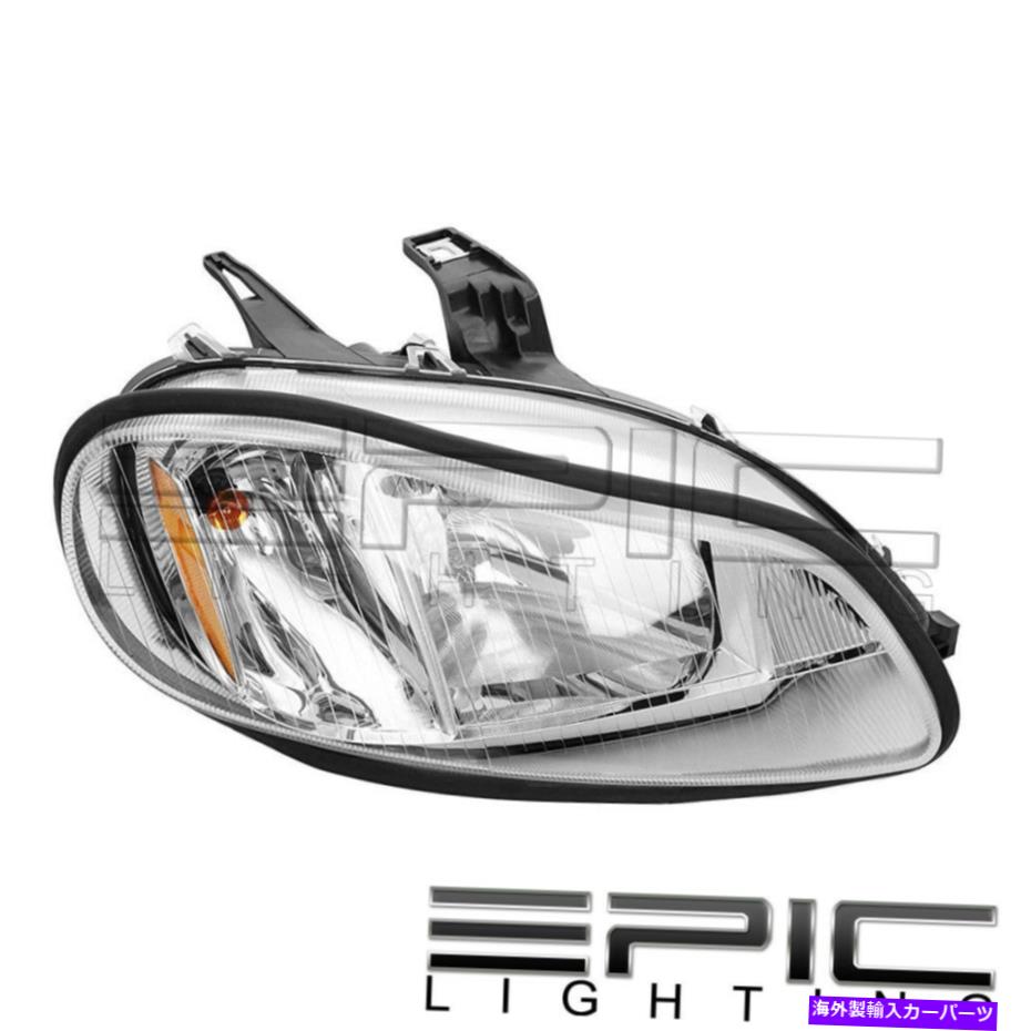 USヘッドライト 2002-2014 FreightLiner M2のクロームハロゲンヘッドライト - 右助手席側RH Chrome Halogen Headlight for 2002-2014 FREIGHTLINER M2 - Right Passenger Side RH【並行輸入品】