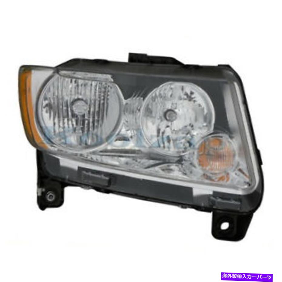 USヘッドライト 11-15コンパスヘッドライトヘッドランプハロゲンヘッドライトランプ右助手席側RH 11-15 Compass Headlight Headlamp Halogen Head Light Lamp Right Passenger Side RH【並行輸入品】