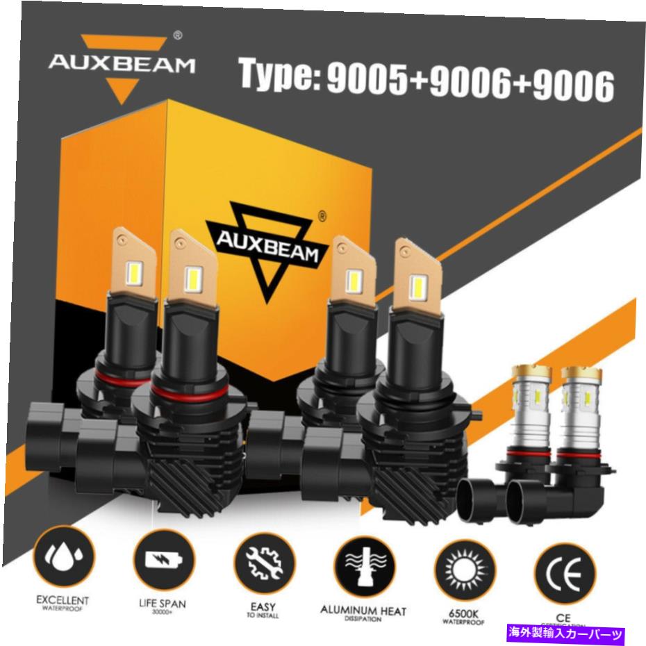 USヘッドライト Auxbeam 9005 9006 LEDヘッドライト9006フォグ電球コンボ用トヨタカムリ2002-2006 AUXBEAM 9005 9006 LED Headlight 9006 Fog Bulbs Combo for Toyota Camry 2002-2006【並行輸入品】